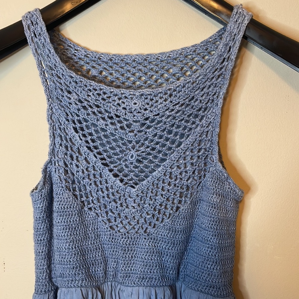 Doe & Rae Crochet-Top Ombré Dress Junior Size Medium